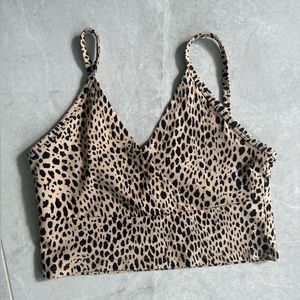 Brandy Melville Cheetah Crop Top